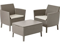 Keter balkonset: balkontafel + 2 stoelen, grijs - afbeelding 3 van  7