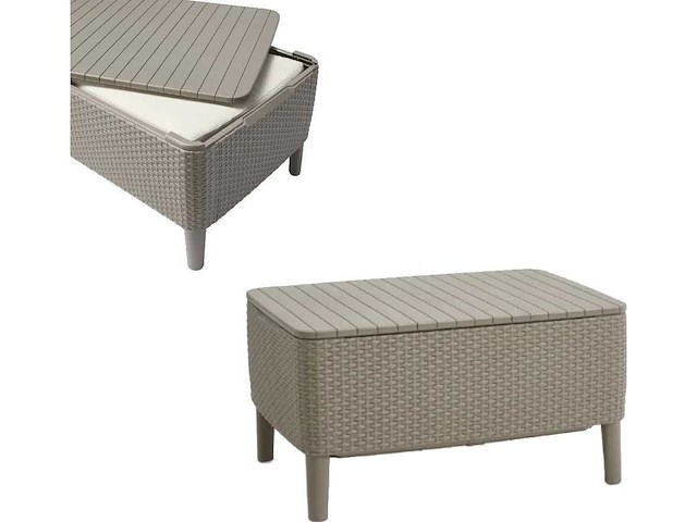 Keter balkonset: balkontafel + 2 stoelen, grijs - afbeelding 5 van  7
