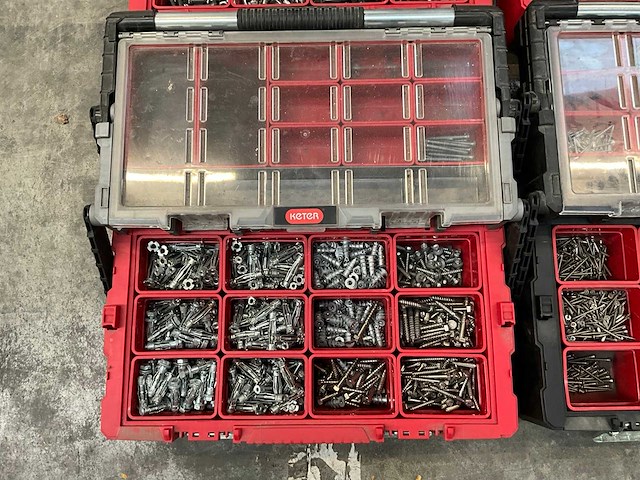 Keter cantilever gereedschapskoffer met inhoud (5x) - afbeelding 6 van  13