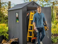Keter darwin 46 hars tuinschuur grijs dikte 16 mm, 2,2 m² - afbeelding 1 van  5