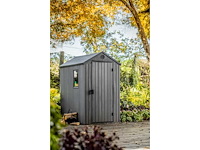Keter darwin 46 hars tuinschuur grijs dikte 16 mm, 2,2 m² - afbeelding 4 van  5