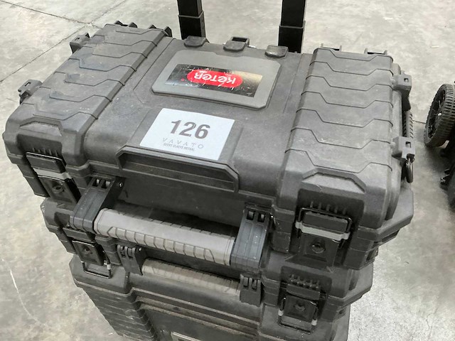 Keter gereedschapskoffer (3x) op trolley - afbeelding 2 van  6