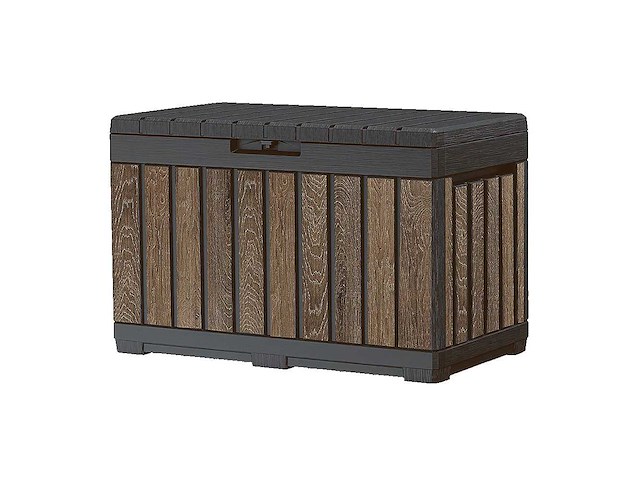 Keter® kentwood opslagdoos, 190 l, weerbestendig en uv-bestendig, ca. 82,3 x 45 x 57 x 7 cm - afbeelding 3 van  6
