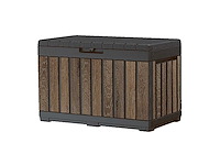 Keter® kentwood opslagdoos, 190 l, weerbestendig en uv-bestendig, ca. 82,3 x 45 x 57 x 7 cm - afbeelding 3 van  6