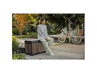 Keter® kentwood opslagdoos, 190 l, weerbestendig en uv-bestendig, ca. 82,3 x 45 x 57 x 7 cm - afbeelding 5 van  6
