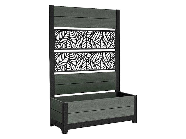 Keter® tulip planter met geïntegreerd privacyscherm, 110 l, ca. 109 x 44 x 155 cm - afbeelding 2 van  3