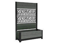 Keter® tulip planter met geïntegreerd privacyscherm, 110 l, ca. 109 x 44 x 155 cm - afbeelding 2 van  3