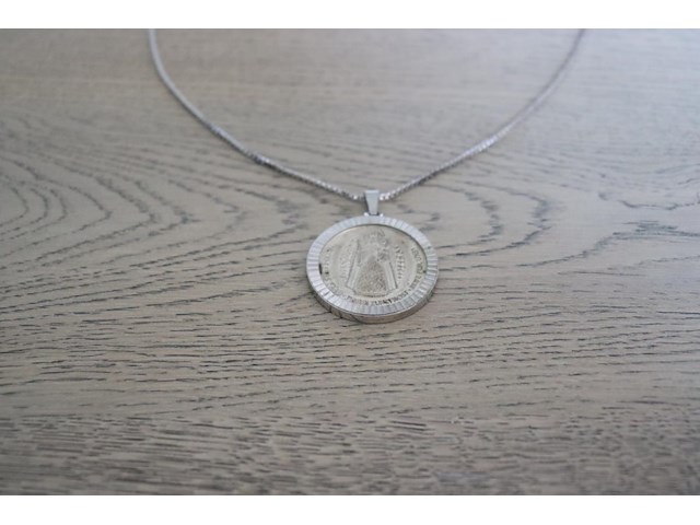 Ketting 835 zilver met medaille - afbeelding 2 van  3