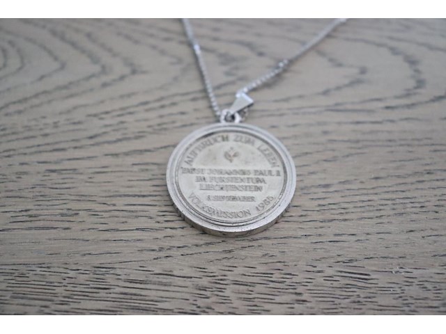 Ketting 835 zilver met medaille - afbeelding 3 van  3