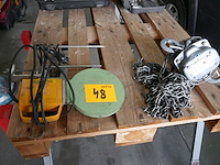 Kettingblok + lasspiegel - afbeelding 1 van  4