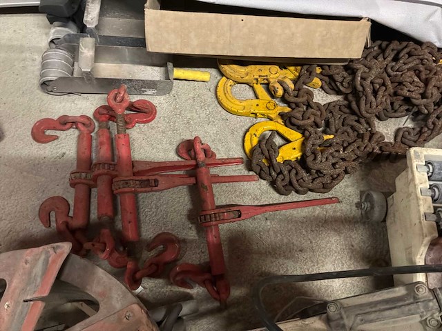Kettingspanner met ketting (4x) - afbeelding 1 van  2
