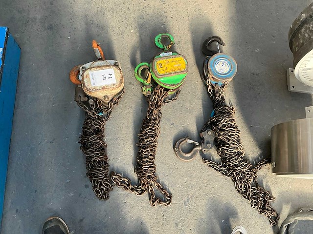 Kettingtakel (3x) - afbeelding 1 van  4