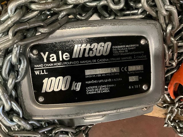 Kettingtakels (3x) en kraanweegschaal - afbeelding 5 van  6