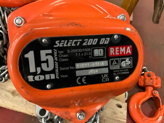 Kettingtakels (3x) en kraanweegschaal - afbeelding 6 van  6