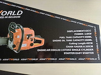 Kettingzaag kraftworld 52cc 45cm - afbeelding 3 van  4