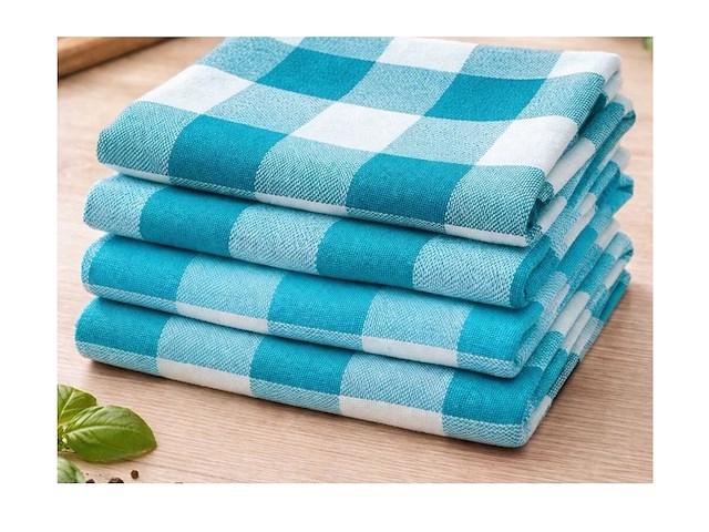 Keuken theedoek rood/blauw (x320) - afbeelding 2 van  2