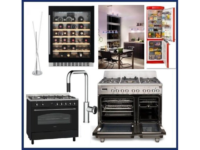 Keuken toestellen - verlichting - consumenten goederen- landen