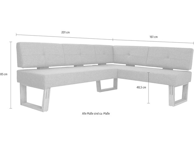 Keukenbank met massief houten frame - afbeelding 8 van  8