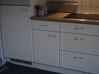 Keukenblok 205cm met siemens inductie kookplaat, novy oven en dampkap (zelf demonteren na afspraak) - afbeelding 4 van  5