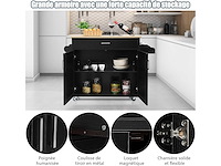 Keukendessert met afsluitbare wielen, centraal keukeneiland - afbeelding 4 van  4