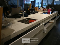 Keukeneiland / aanrecht met keramieken blad - afbeelding 2 van  3