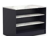 Keukeneiland chester - 120x75x92cm - indigo/marmer - afbeelding 3 van  7