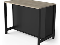 Keukeneiland chili | 122,7 x 70,1 x 94 cm | zwart-eik - afbeelding 5 van  5