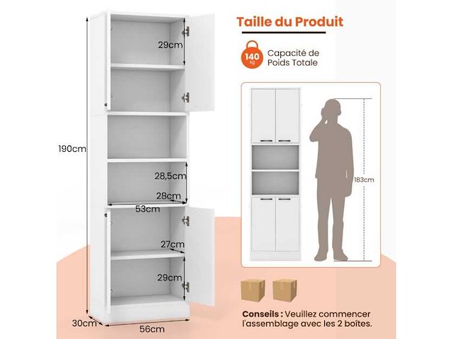 Keukenkast 190 cm hoog - afbeelding 4 van  4