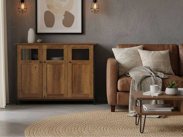 Keukenkast met beglazing - afbeelding 1 van  9