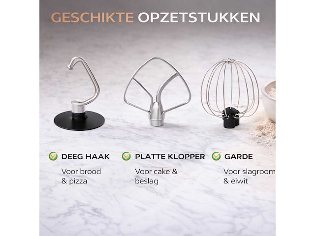 Keukenmachine – 3l mengkom - afbeelding 4 van  8