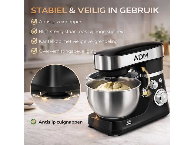 Keukenmachine – 3l mengkom - afbeelding 5 van  8