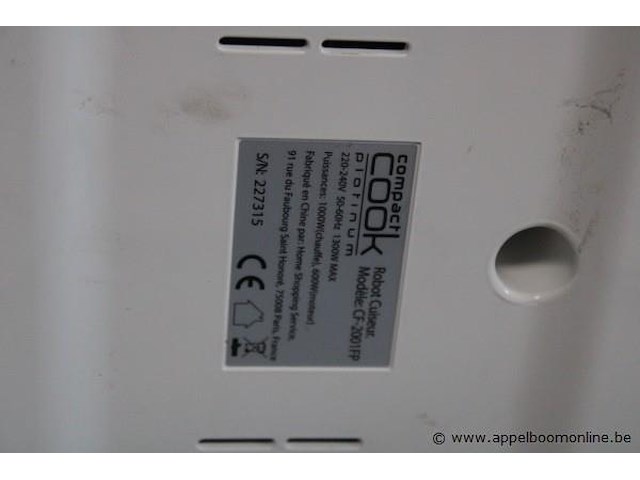Keukenrobot compact cook cf-2001fp - afbeelding 2 van  2