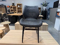 Keukenstoel antraciet (6x) - afbeelding 1 van  3