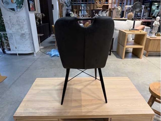 Keukenstoel halfrond (4x) antraciet - afbeelding 3 van  3