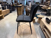 Keukenstoel halfrond (6x) antraciet - afbeelding 2 van  3