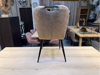 Keukenstoel halfrond (6x) taupe - afbeelding 3 van  3