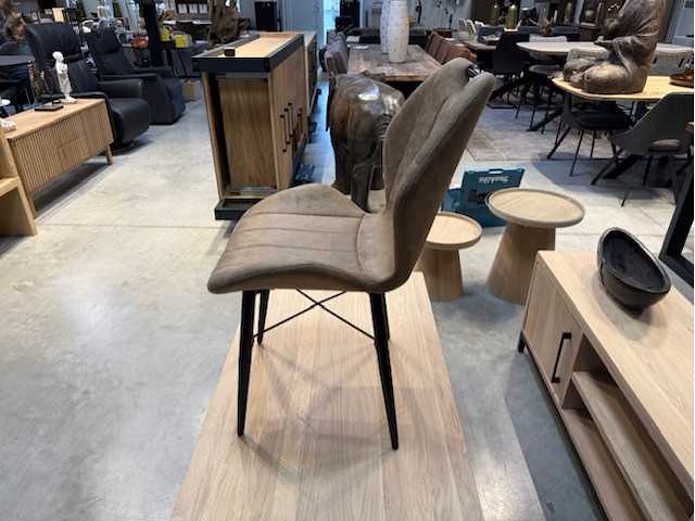 Keukenstoel natascha (6x) taupe - afbeelding 2 van  3