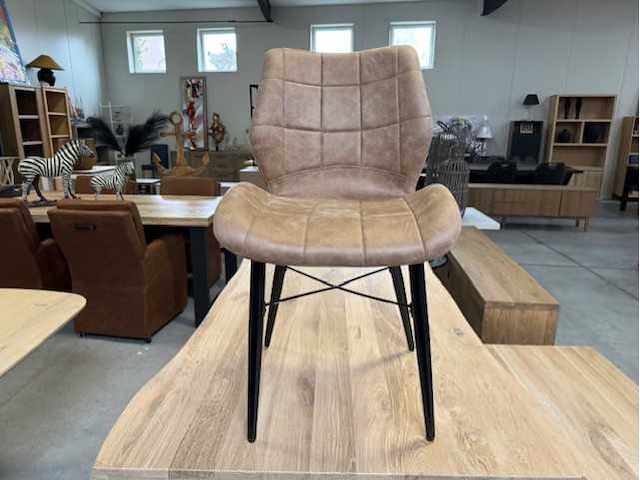 Keukenstoel taupe (4x) - afbeelding 1 van  2