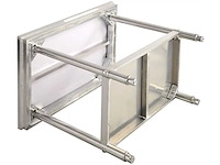 Keukentafel met verstelbare hoogte 61 x 91 cm - afbeelding 4 van  8