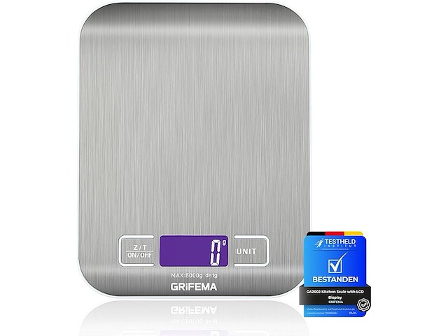 Keukenweegschaal met lcd-display - afbeelding 1 van  5