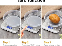 Keukenweegschaal met lcd-display - afbeelding 5 van  5