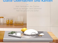 Keukenwerkblad van roestvrij staal, 70 x 50 cm - afbeelding 2 van  4