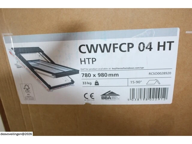 Keylite dakraam wfcw 04 htb 78 x 98cm - afbeelding 3 van  3