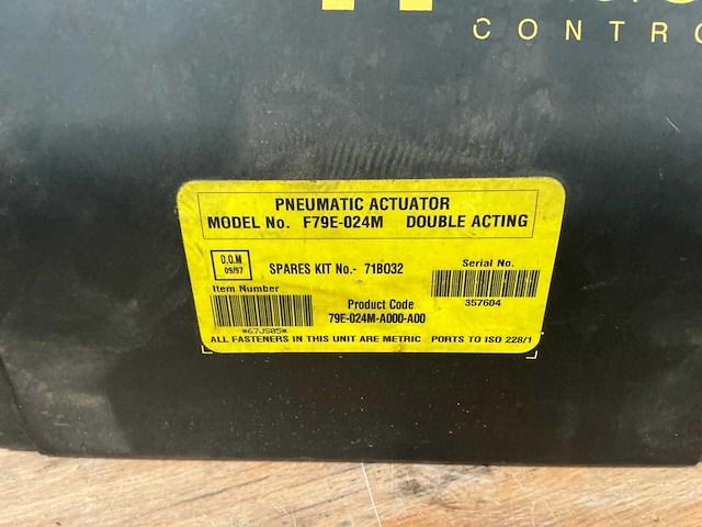 Keystone f79e-024m pneumatische kwart-slag actuator - afbeelding 4 van  4