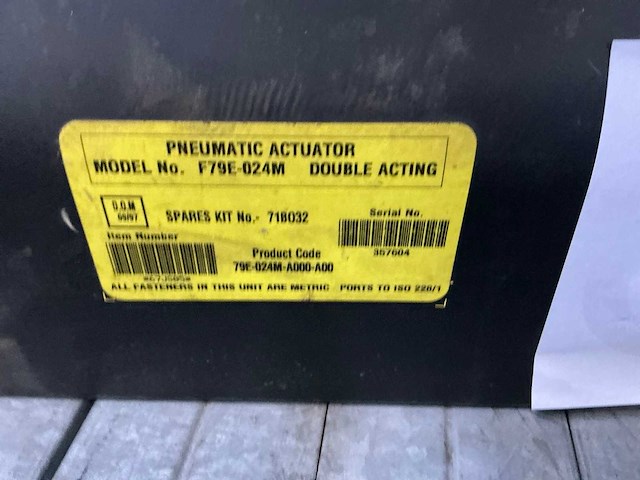 Keystone pneumatische actuator - afbeelding 3 van  3