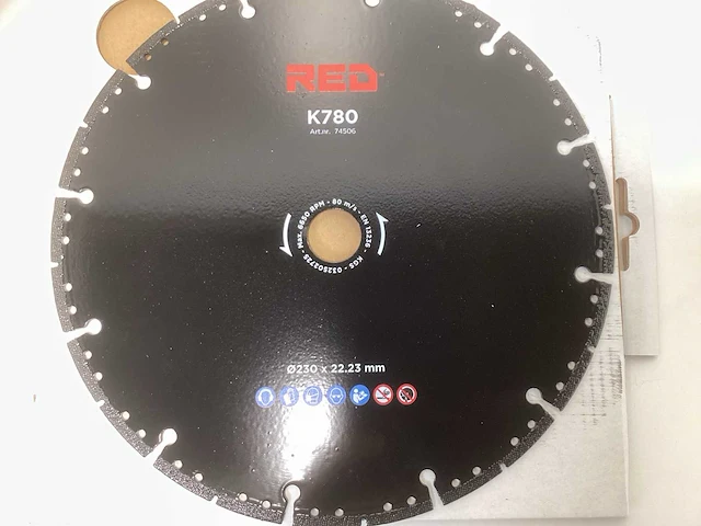 Kgs k780 diamantslijpschijf 230mm red - afbeelding 6 van  6