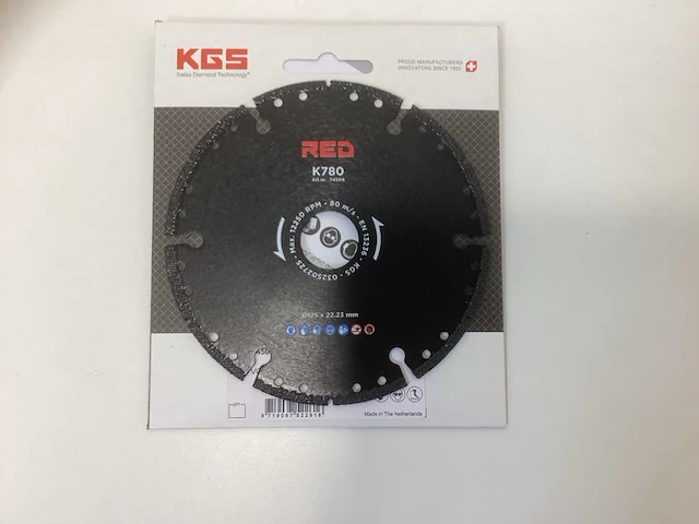 Kgs red diamantslijpschijf 125mm - afbeelding 1 van  6