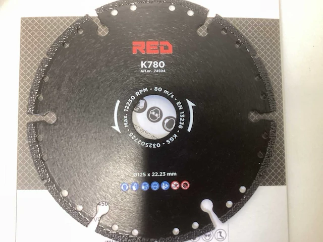 Kgs red diamantslijpschijf 125mm - afbeelding 3 van  6