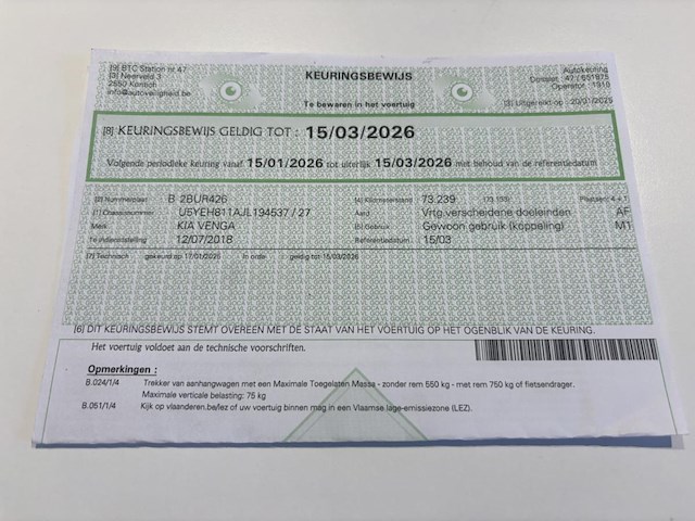 Kia venga, 2018 - afbeelding 27 van  36