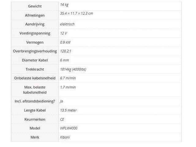 Kibani - wplw4000 - various lifting and hoisting equipment - - afbeelding 7 van  7